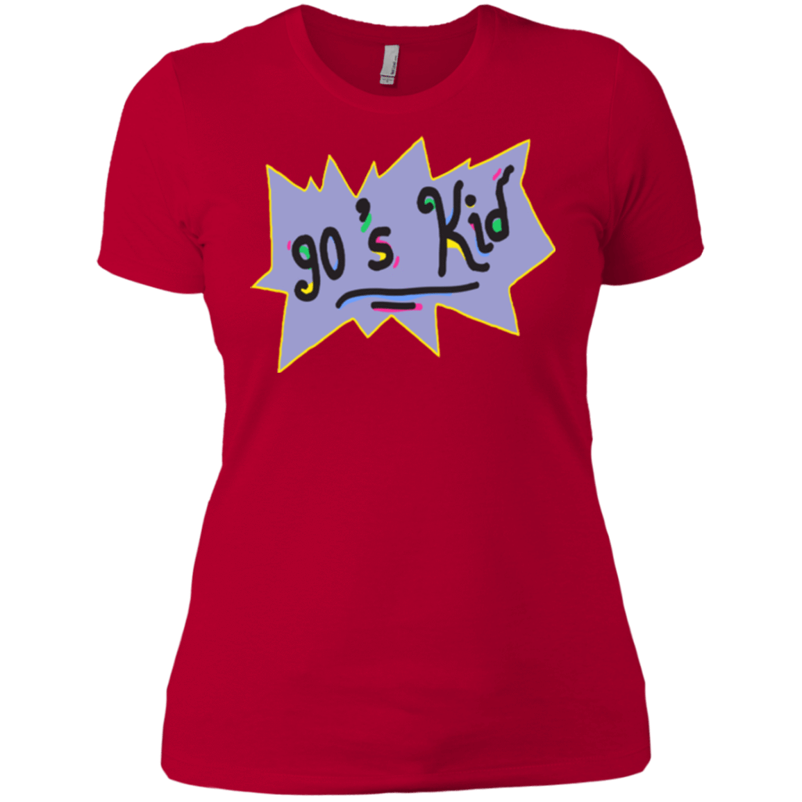 T-Shirts Red / X-Small 90's Kid Women's Premium T-Shirt