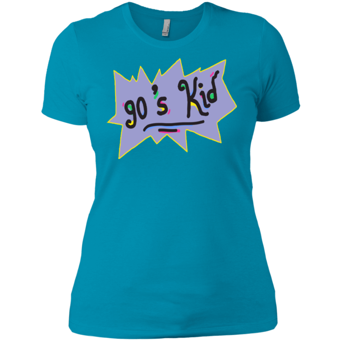 T-Shirts Turquoise / X-Small 90's Kid Women's Premium T-Shirt