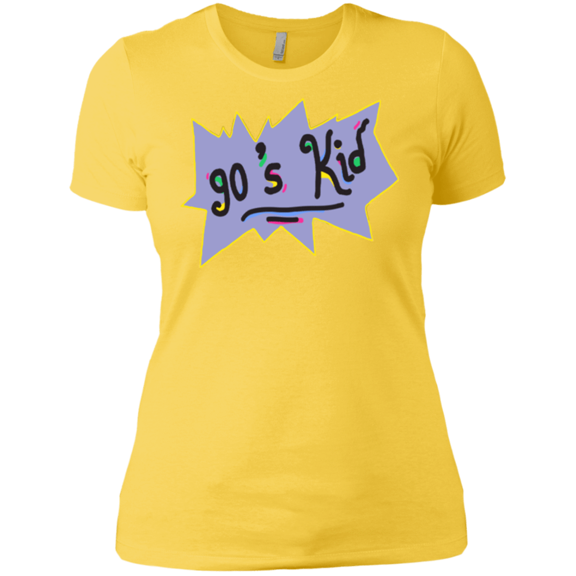 T-Shirts Vibrant Yellow / X-Small 90's Kid Women's Premium T-Shirt