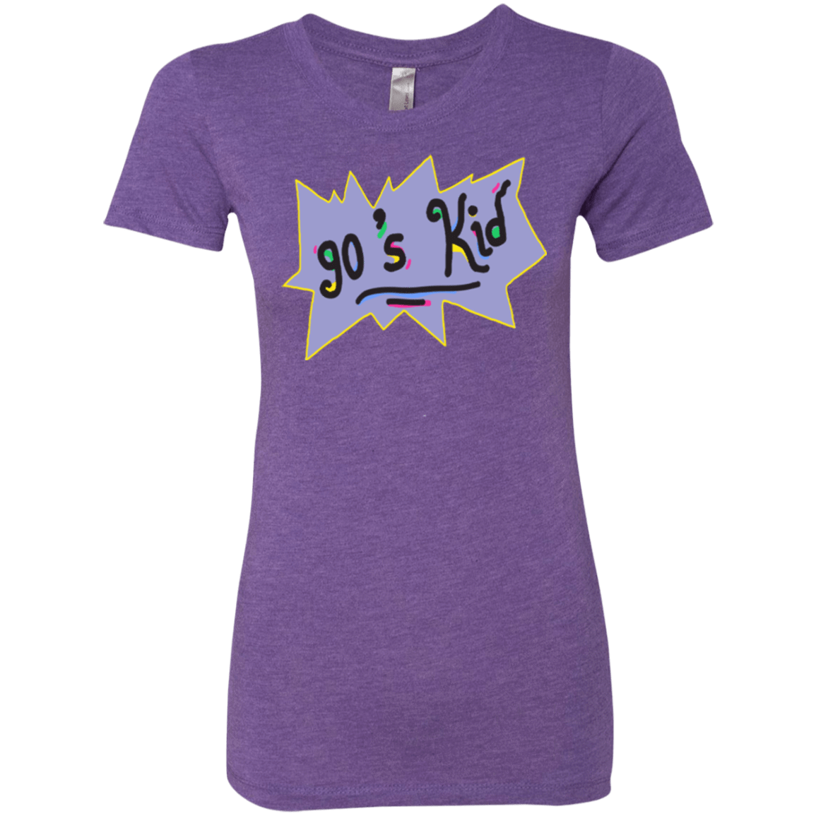 T-Shirts Purple Rush / Small 90's Kid Women's Triblend T-Shirt