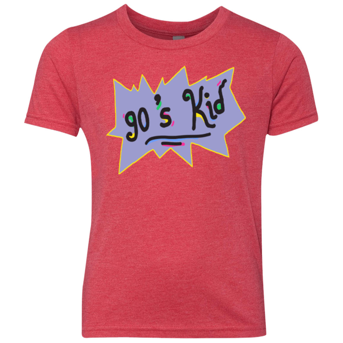 T-Shirts Vintage Red / YXS 90's Kid Youth Triblend T-Shirt