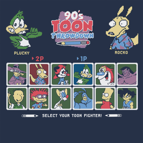 T-Shirts 90s Toon Throwdown T-Shirt
