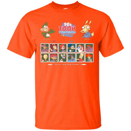 T-Shirts Orange / Small 90s Toon Throwdown T-Shirt