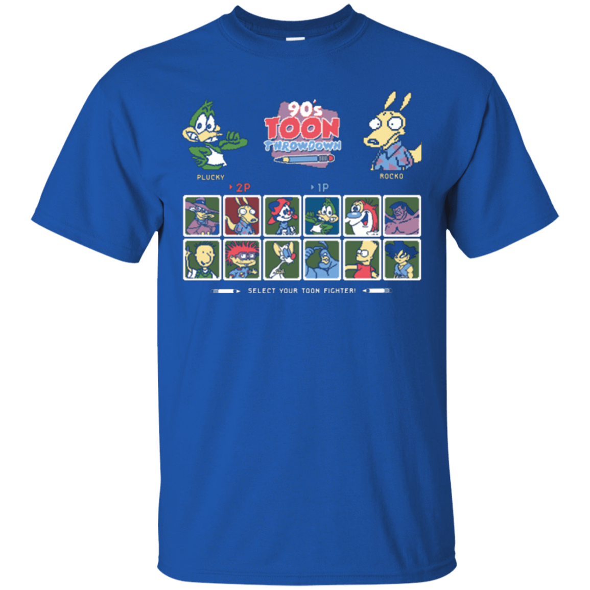 T-Shirts Royal / Small 90s Toon Throwdown T-Shirt