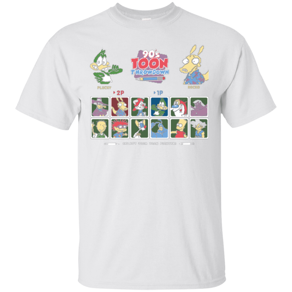 T-Shirts White / Small 90s Toon Throwdown T-Shirt