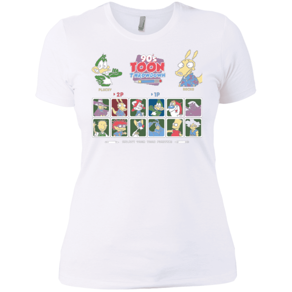 T-Shirts White / X-Small 90s Toon Throwdown Women's Premium T-Shirt