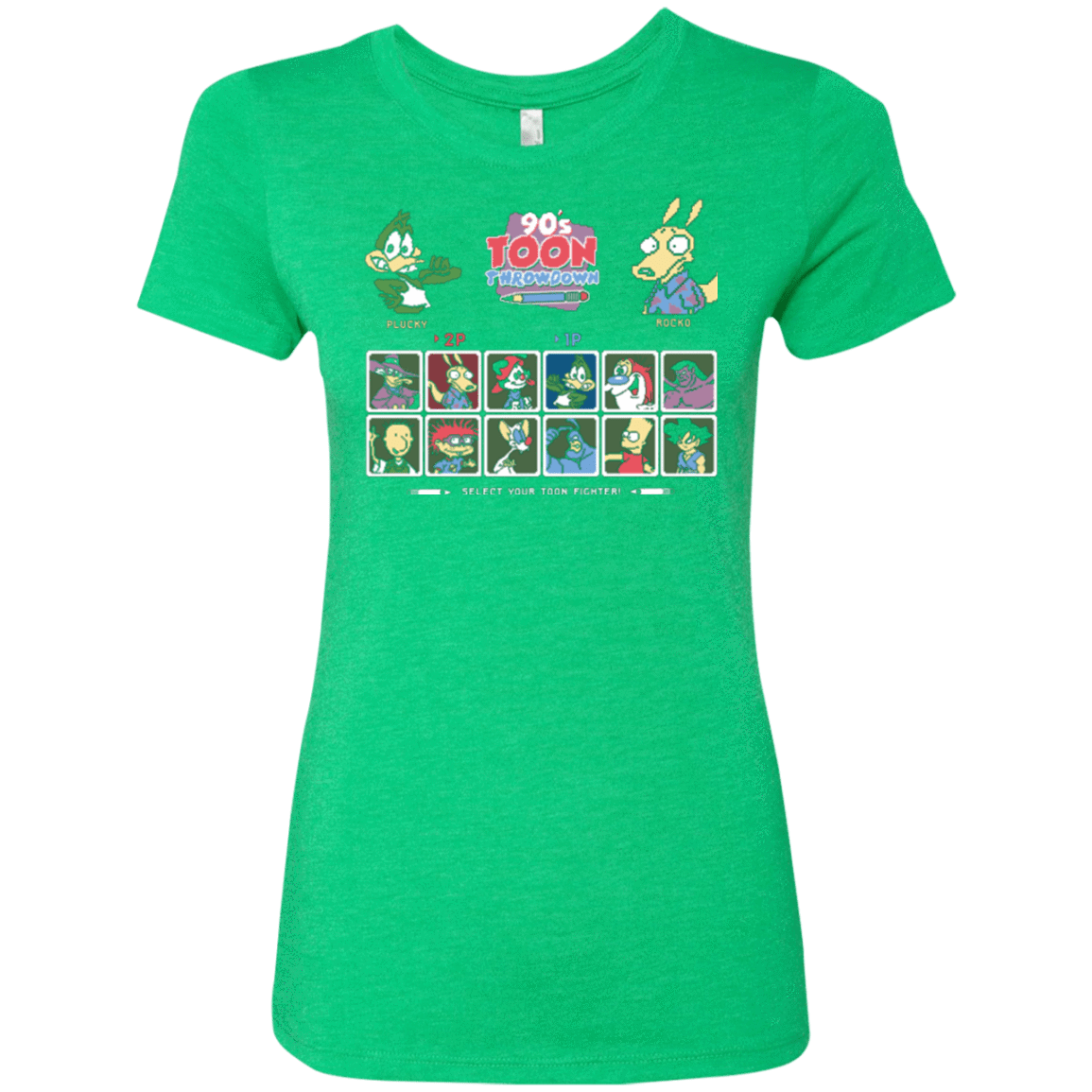 T-Shirts Envy / Small 90s Toon Throwdown Women's Triblend T-Shirt