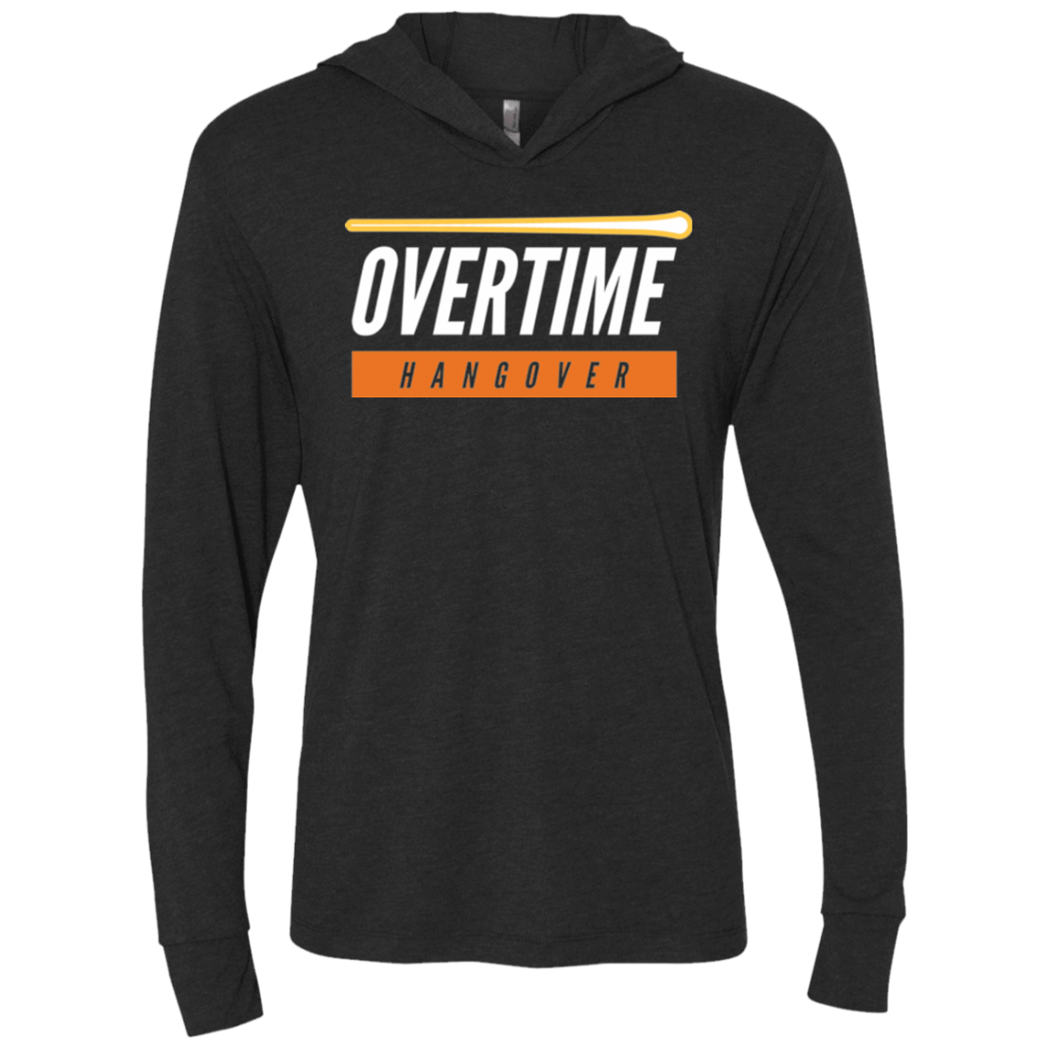 T-Shirts Vintage Black / X-Small 99 Percent Hangover Triblend Long Sleeve Hoodie Tee