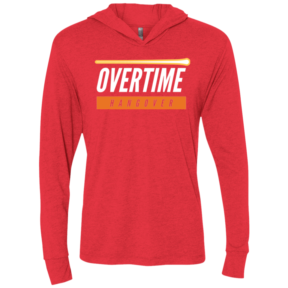 T-Shirts Vintage Red / X-Small 99 Percent Hangover Triblend Long Sleeve Hoodie Tee