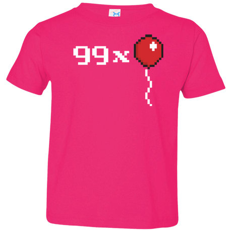 T-Shirts Hot Pink / 2T 99x Balloon Toddler Premium T-Shirt