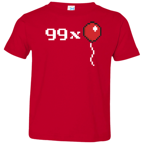 T-Shirts Red / 2T 99x Balloon Toddler Premium T-Shirt