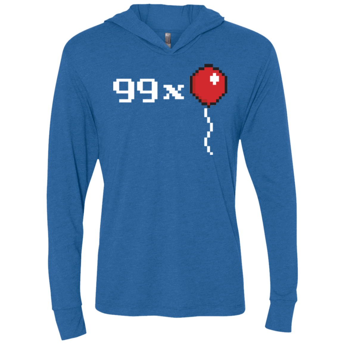 T-Shirts Vintage Royal / X-Small 99x Balloon Triblend Long Sleeve Hoodie Tee