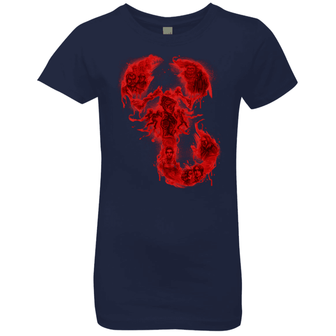 T-Shirts Midnight Navy / YXS A Dreadful Symbol Girls Premium T-Shirt