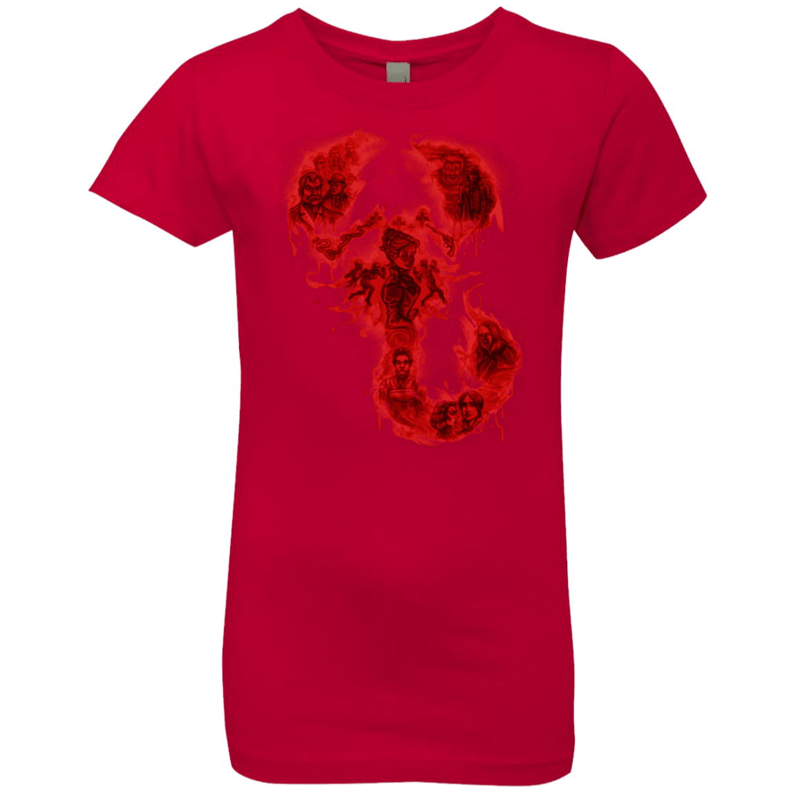 T-Shirts Red / YXS A Dreadful Symbol Girls Premium T-Shirt