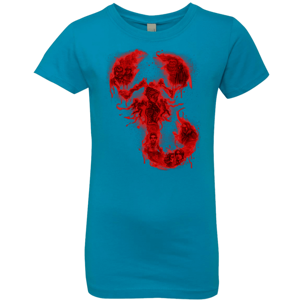 T-Shirts Turquoise / YXS A Dreadful Symbol Girls Premium T-Shirt