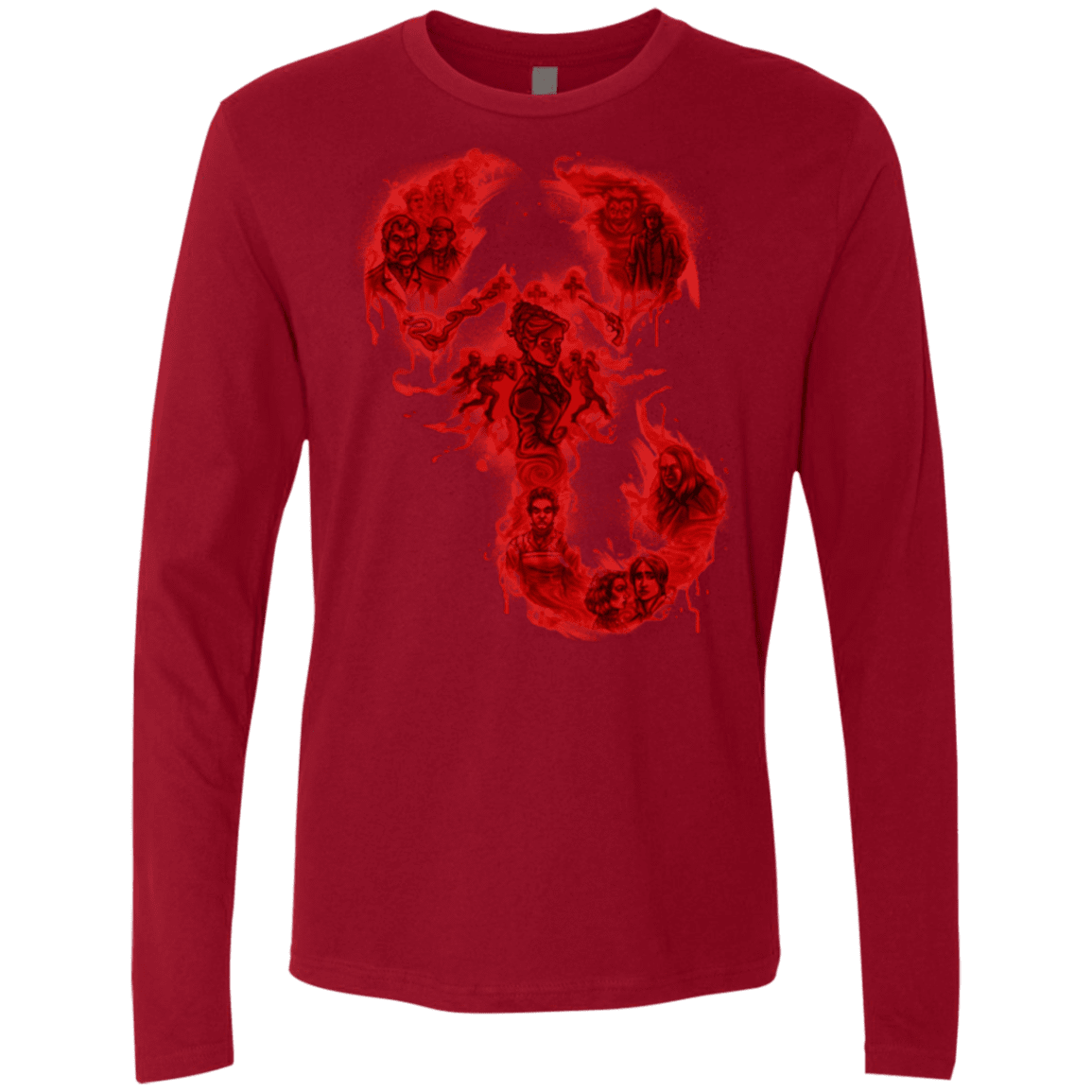 T-Shirts Cardinal / Small A Dreadful Symbol Men's Premium Long Sleeve