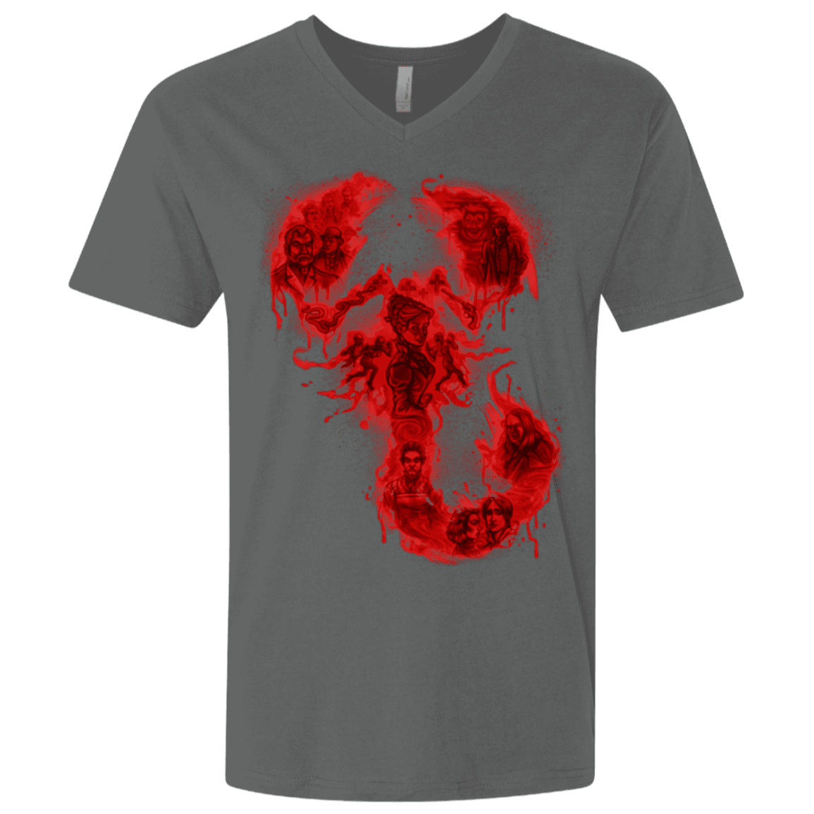 T-Shirts Heavy Metal / X-Small A Dreadful Symbol Men's Premium V-Neck