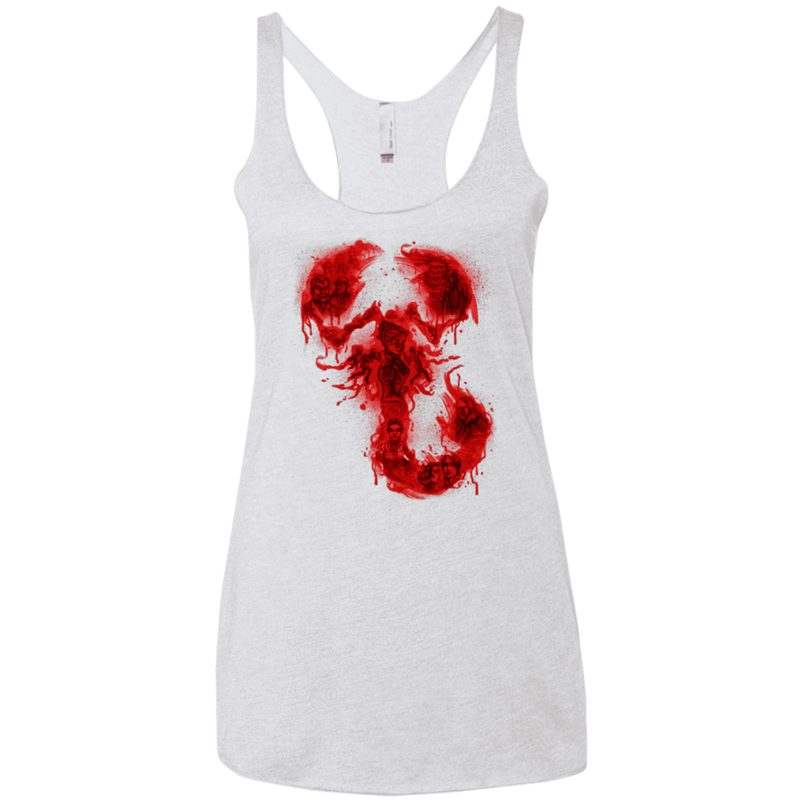 T-Shirts Heather White / X-Small A Dreadful Symbol Women's Triblend Racerback Tank