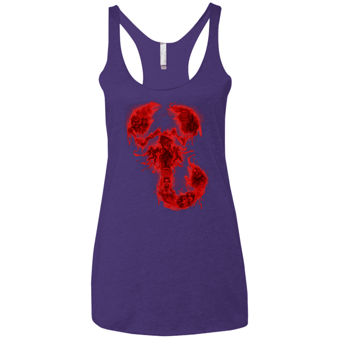 T-Shirts Purple / X-Small A Dreadful Symbol Women's Triblend Racerback Tank