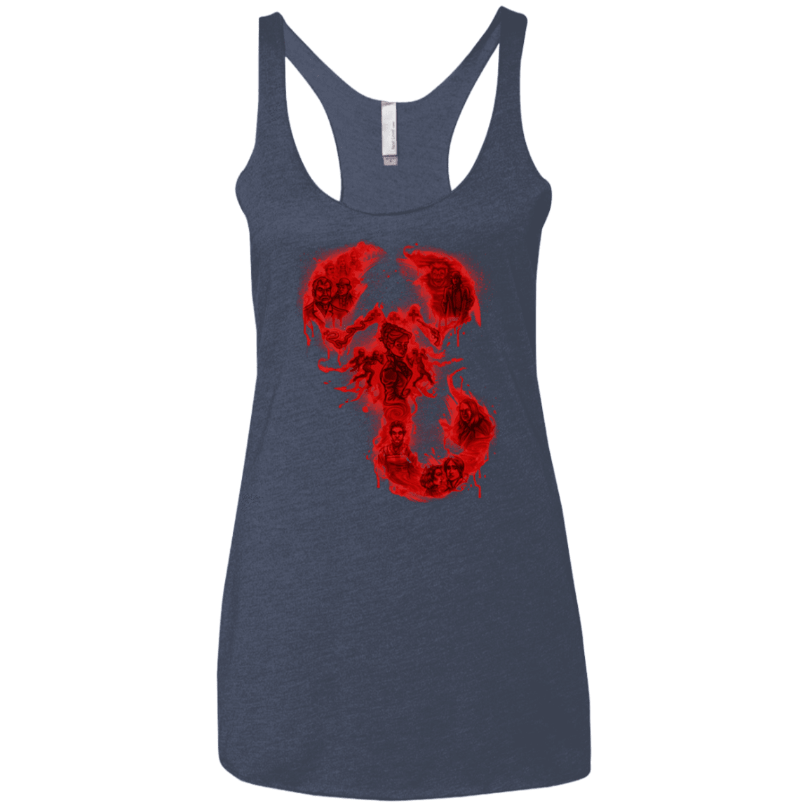 T-Shirts Vintage Navy / X-Small A Dreadful Symbol Women's Triblend Racerback Tank