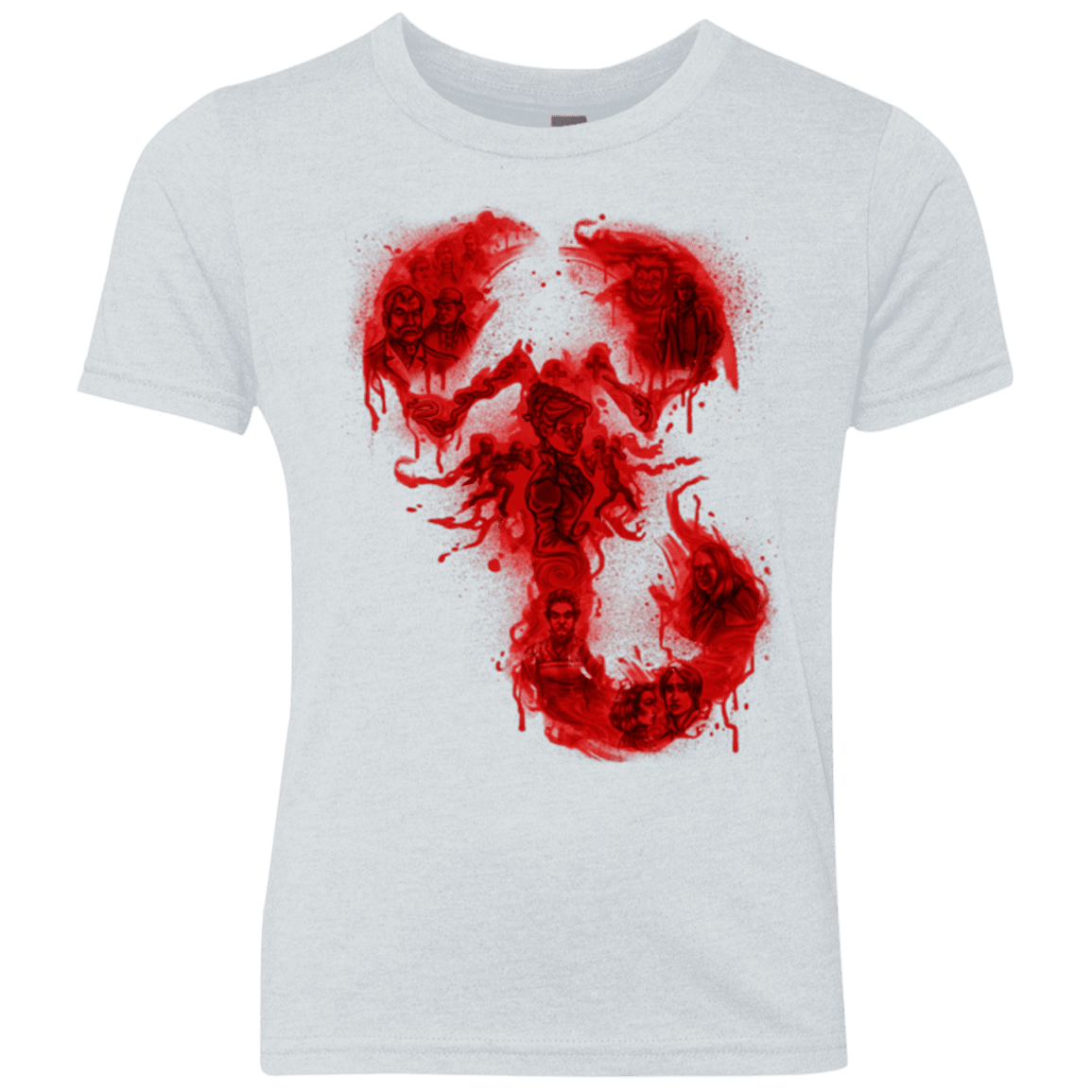 T-Shirts Heather White / YXS A Dreadful Symbol Youth Triblend T-Shirt