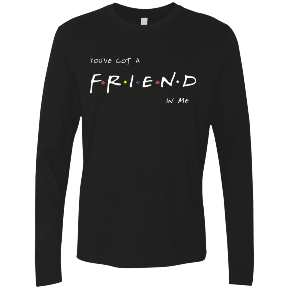 T-Shirts Black / Small A Friend In Me Men's Premium Long Sleeve
