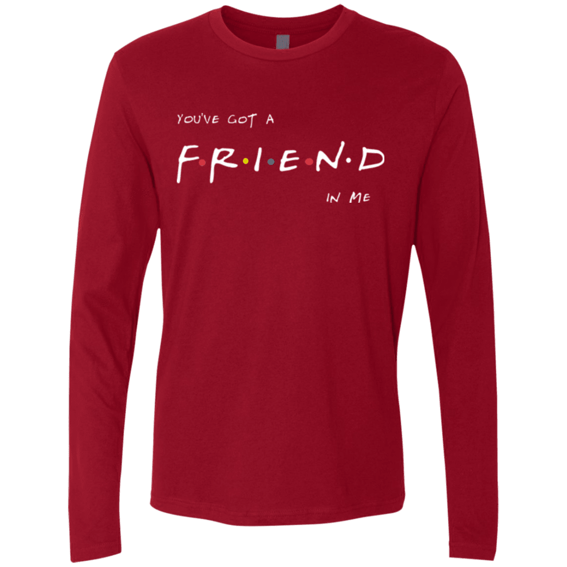 T-Shirts Cardinal / Small A Friend In Me Men's Premium Long Sleeve