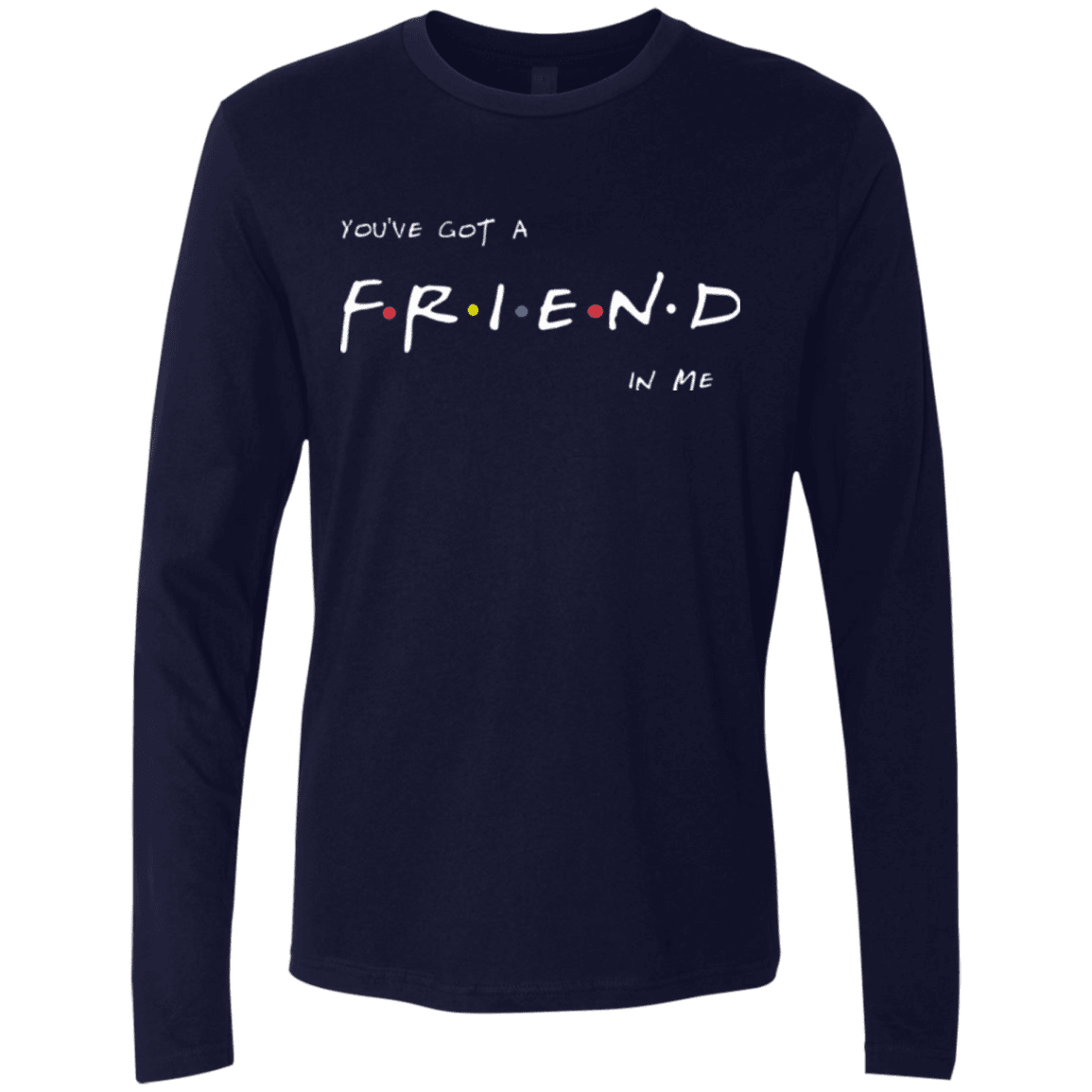 T-Shirts Midnight Navy / Small A Friend In Me Men's Premium Long Sleeve