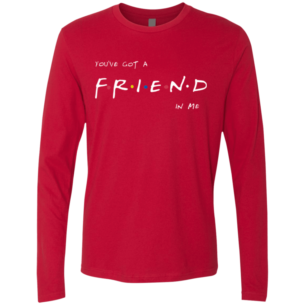 T-Shirts Red / Small A Friend In Me Men's Premium Long Sleeve