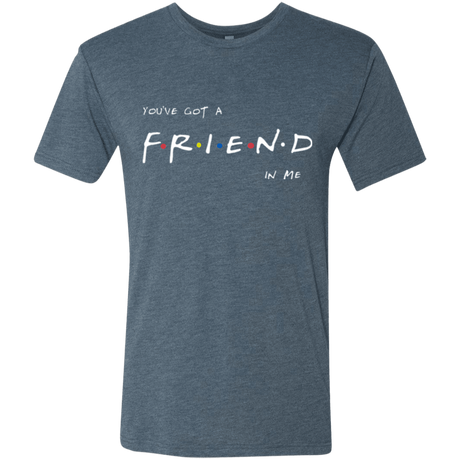T-Shirts Indigo / Small A Friend In Me Men's Triblend T-Shirt