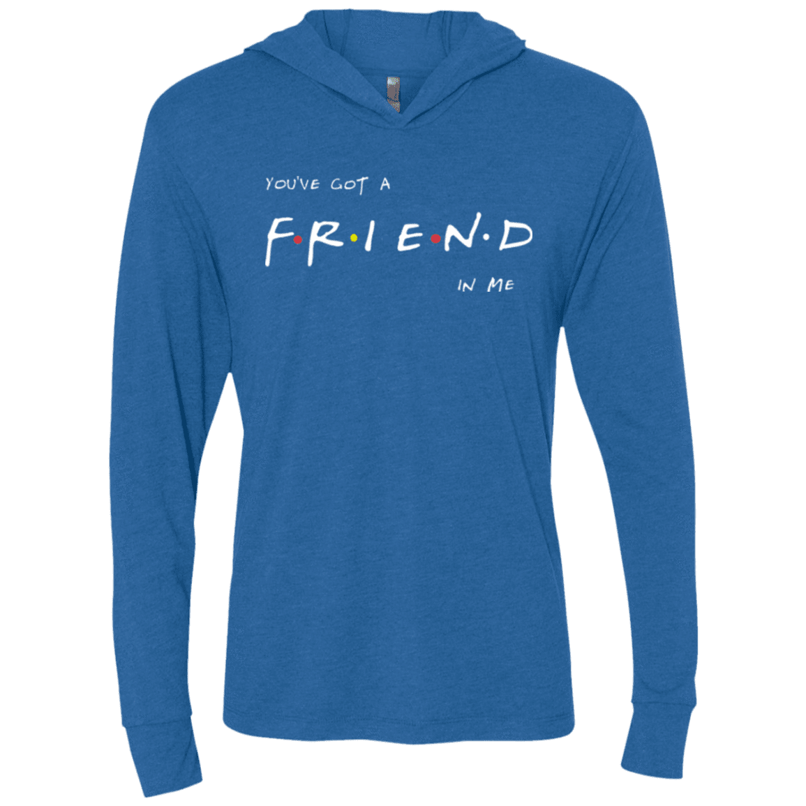 A Friend In Me Triblend Long Sleeve Hoodie Tee