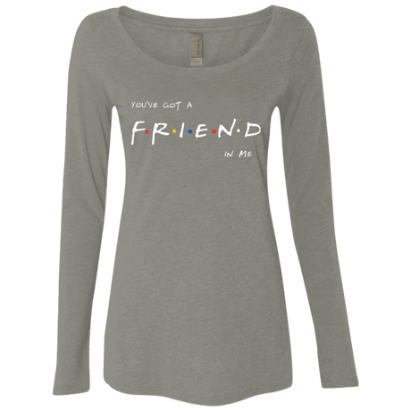 T-Shirts Venetian Grey / Small A Friend In Me Women's Triblend Long Sleeve Shirt