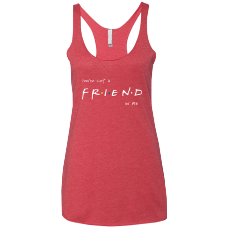 T-Shirts Vintage Red / X-Small A Friend In Me Women's Triblend Racerback Tank