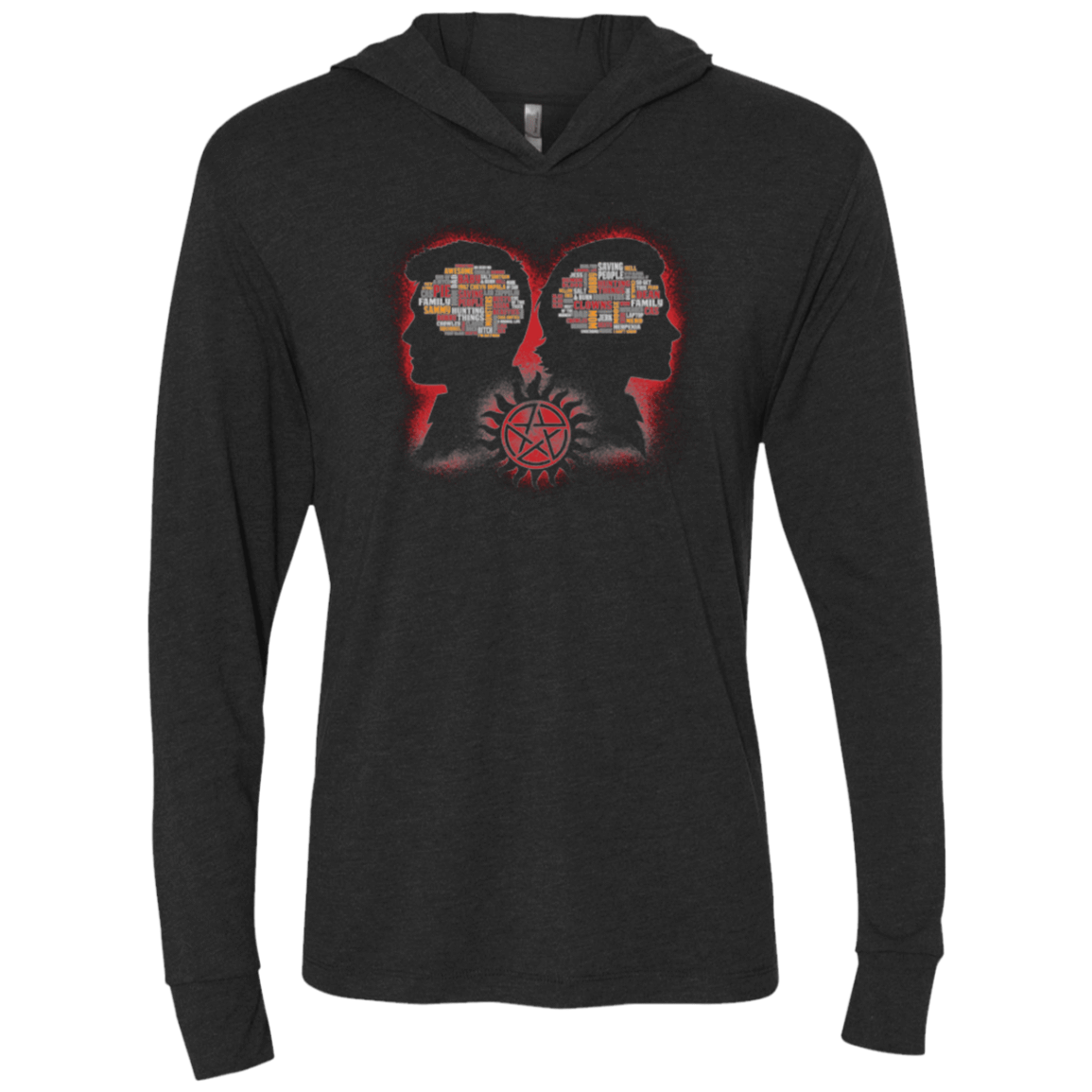 T-Shirts Vintage Black / X-Small A Hunters Phrenology Triblend Long Sleeve Hoodie Tee