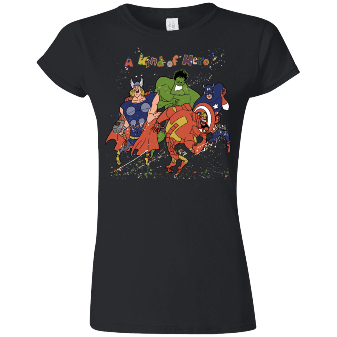 T-Shirts Black / S A kind of heroes Junior Slimmer-Fit T-Shirt