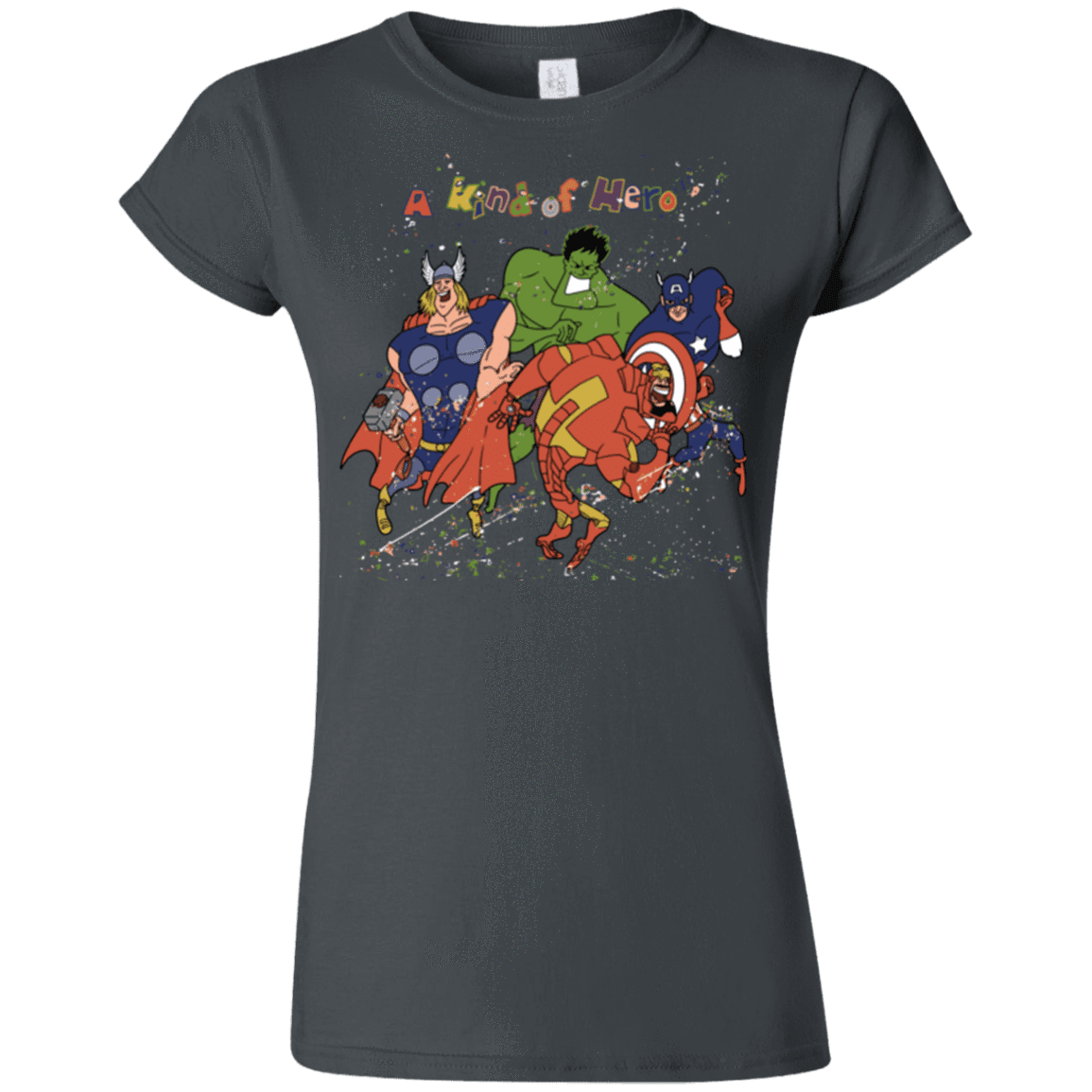 T-Shirts Charcoal / S A kind of heroes Junior Slimmer-Fit T-Shirt