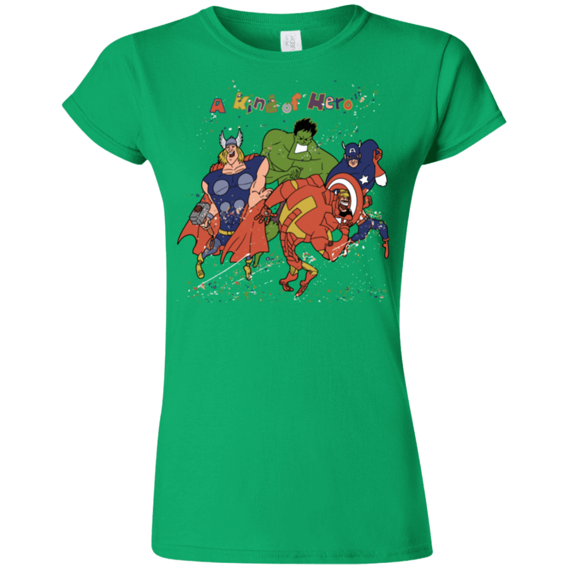 T-Shirts Irish Green / S A kind of heroes Junior Slimmer-Fit T-Shirt