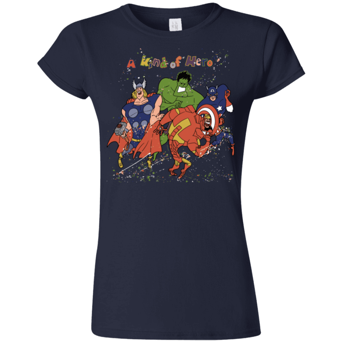 T-Shirts Navy / S A kind of heroes Junior Slimmer-Fit T-Shirt