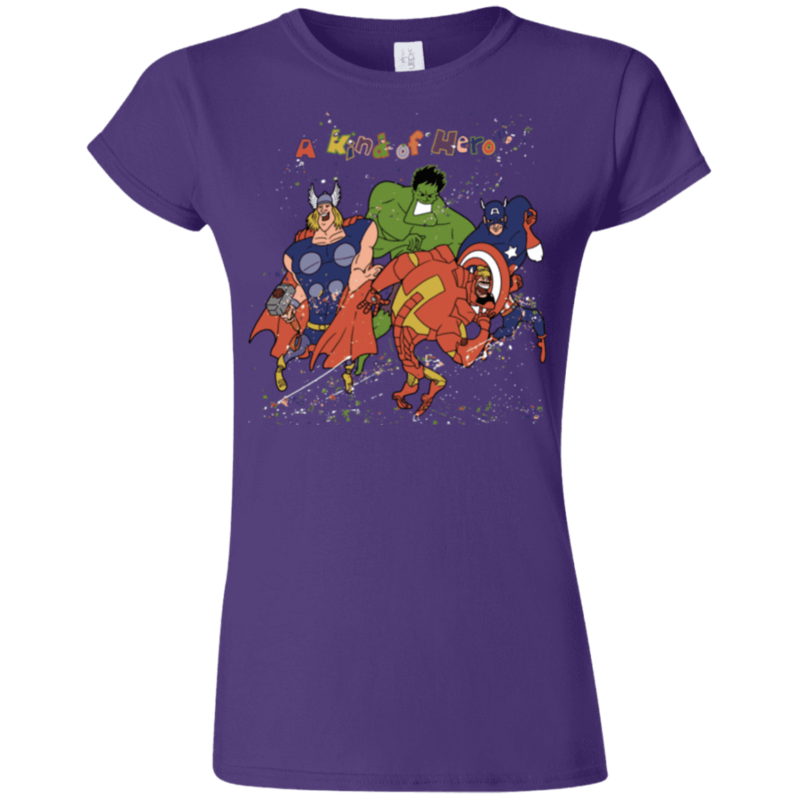 T-Shirts Purple / S A kind of heroes Junior Slimmer-Fit T-Shirt