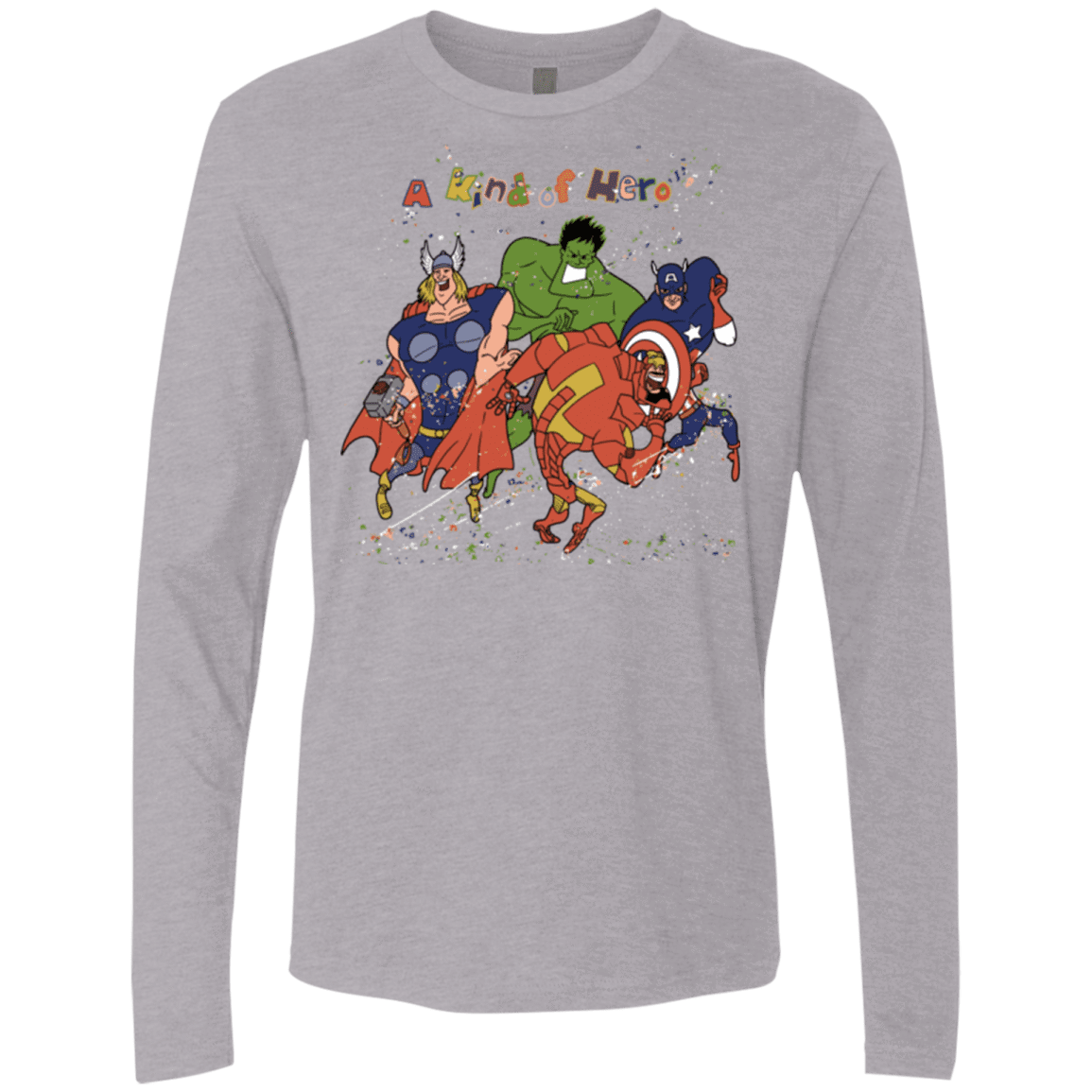 T-Shirts Heather Grey / S A kind of heroes Men's Premium Long Sleeve