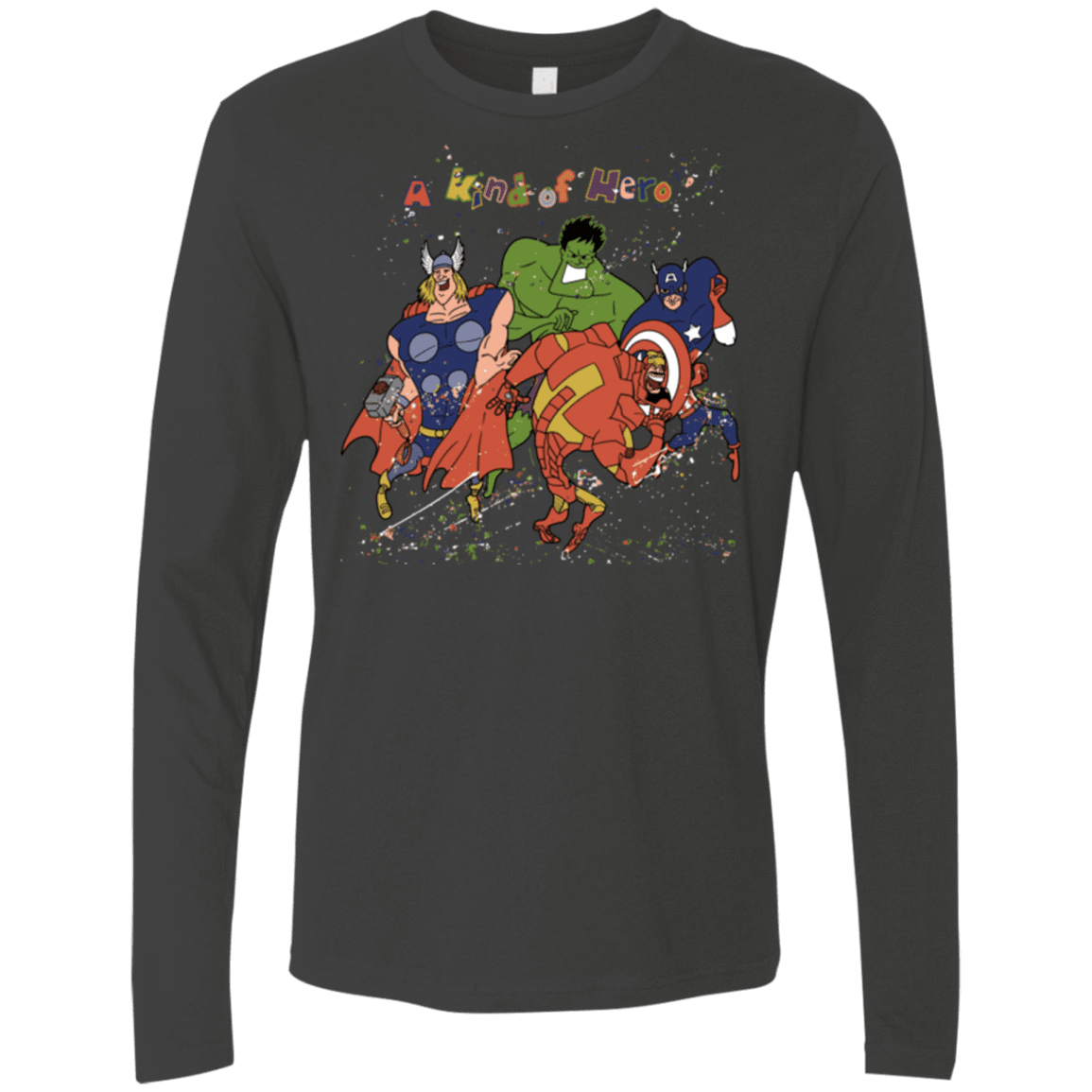 T-Shirts Heavy Metal / S A kind of heroes Men's Premium Long Sleeve