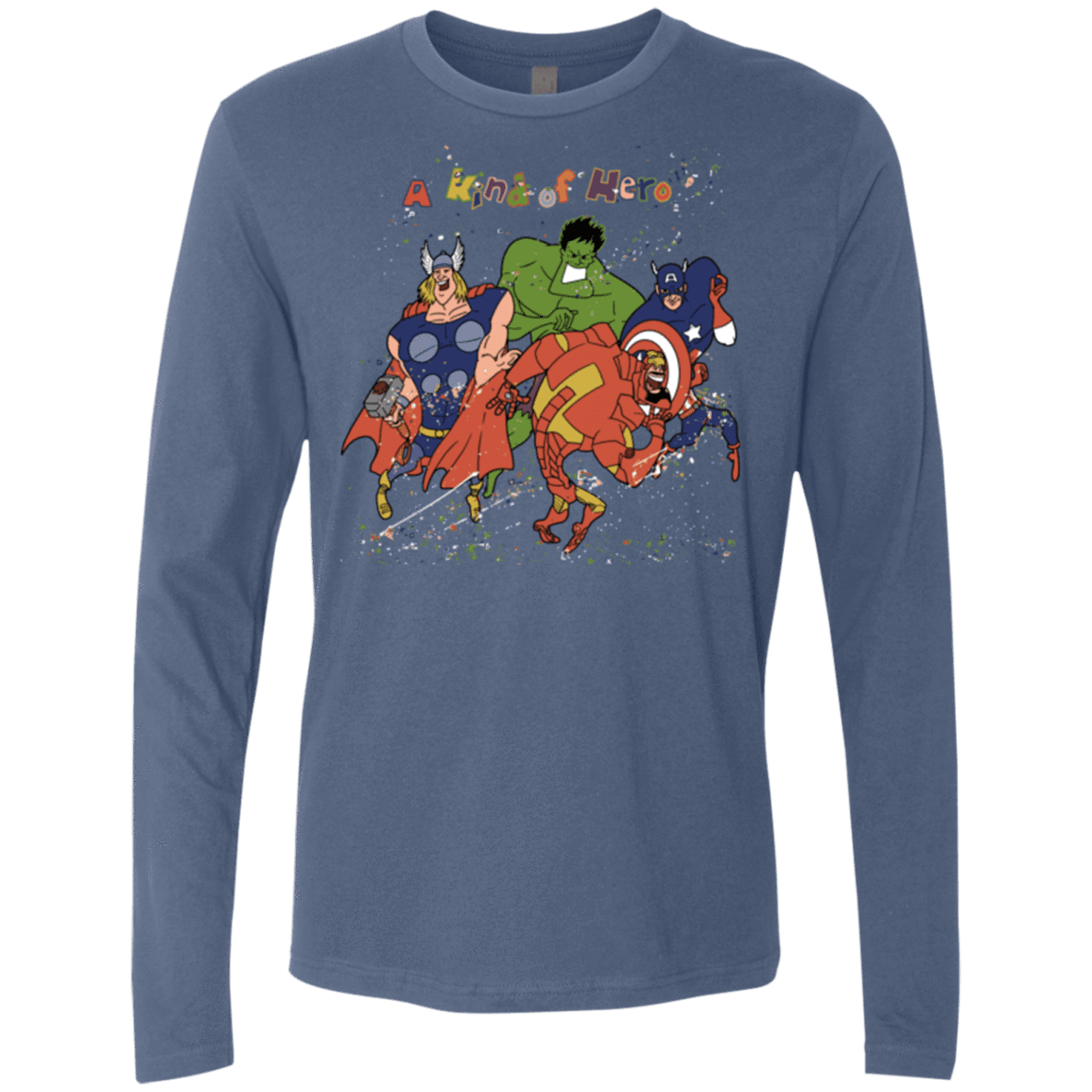 T-Shirts Indigo / S A kind of heroes Men's Premium Long Sleeve