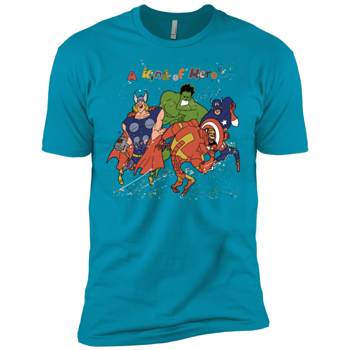 T-Shirts Turquoise / X-Small A kind of heroes Men's Premium T-Shirt