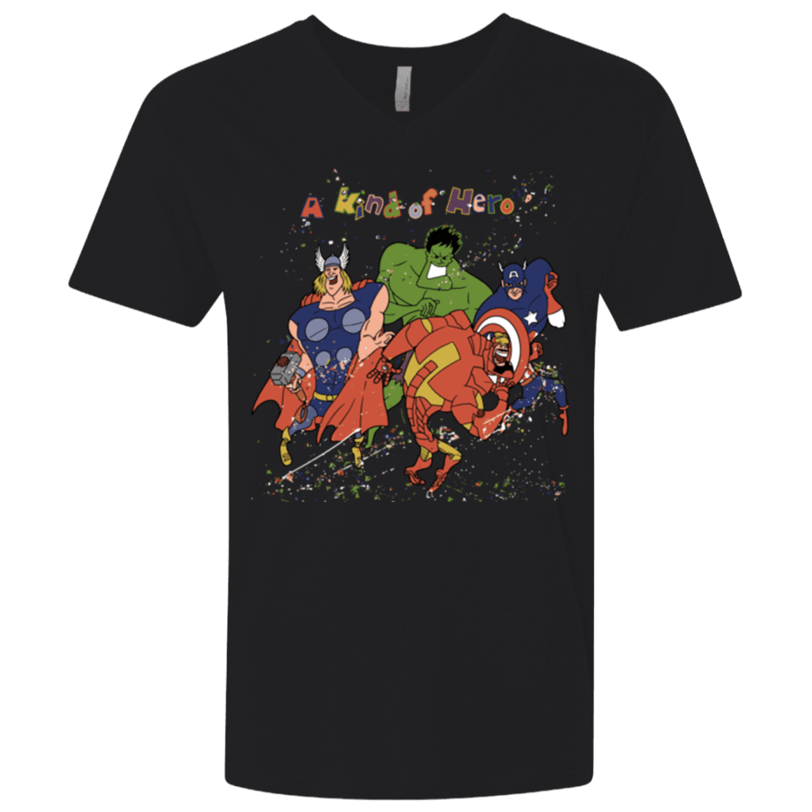 T-Shirts Black / X-Small A kind of heroes Men's Premium V-Neck