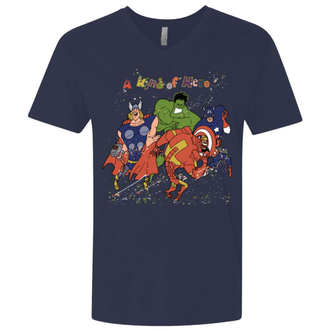 T-Shirts Midnight Navy / X-Small A kind of heroes Men's Premium V-Neck