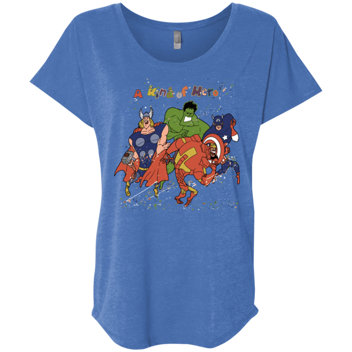 T-Shirts Vintage Royal / X-Small A kind of heroes Triblend Dolman Sleeve