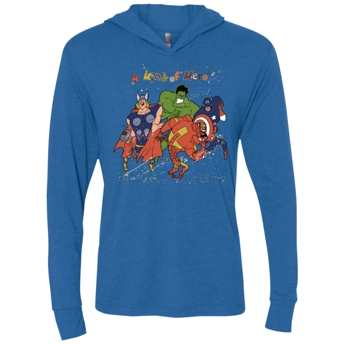 T-Shirts Vintage Royal / X-Small A kind of heroes Triblend Long Sleeve Hoodie Tee