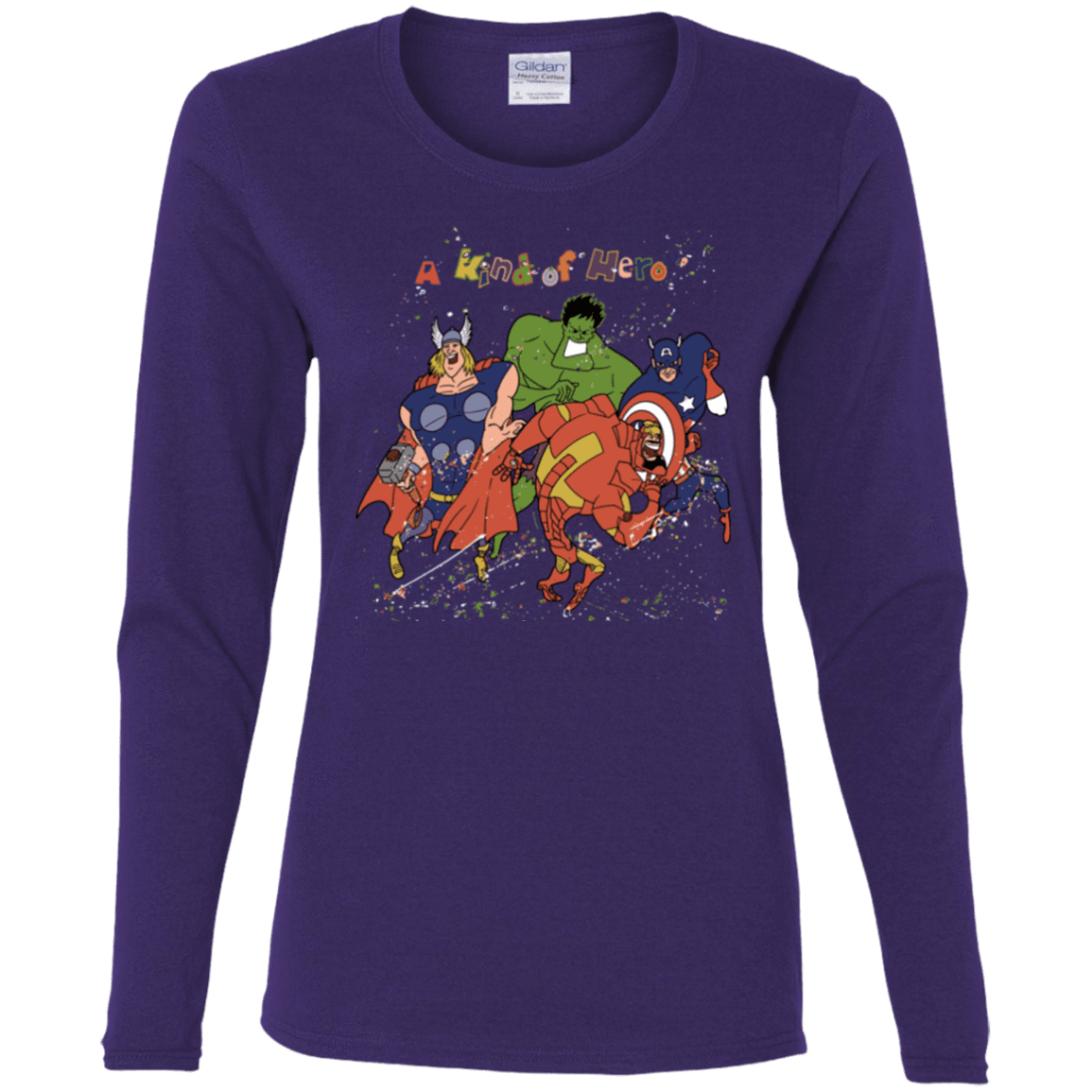 T-Shirts Purple / S A kind of heroes Women's Long Sleeve T-Shirt