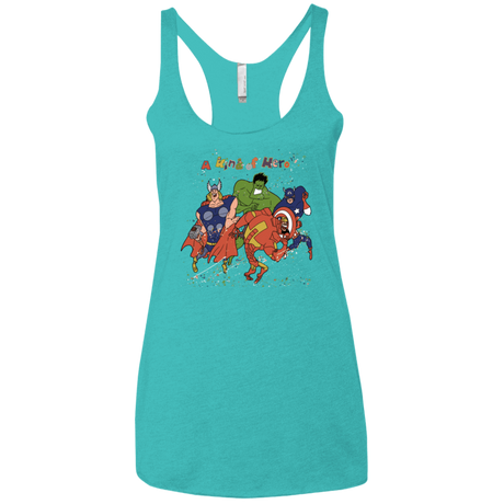 T-Shirts Tahiti Blue / X-Small A kind of heroes Women's Triblend Racerback Tank