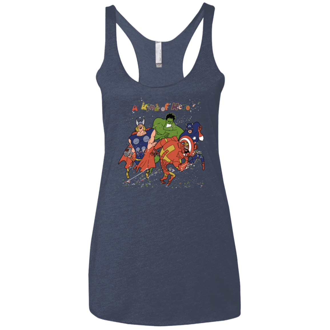 T-Shirts Vintage Navy / X-Small A kind of heroes Women's Triblend Racerback Tank